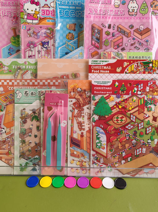 【3D Sticker Game】